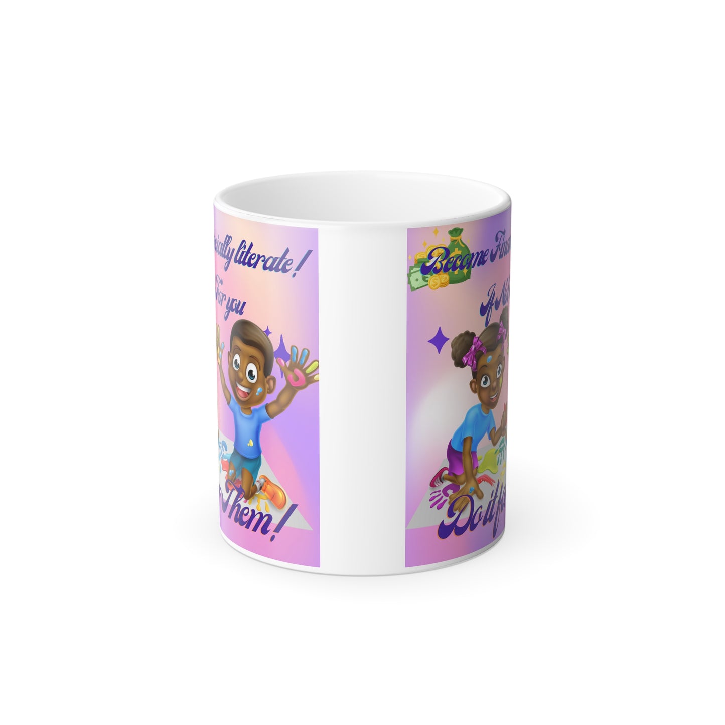 Become financially literate! Color Morphing Mug, 11oz